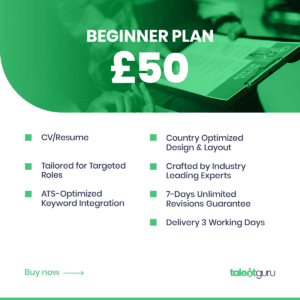 Beginner Plan - £50, 3-Day Delivery, Unlimited Revisions, Professional CV/Resume